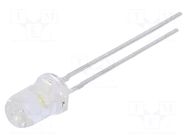 LED; white cold; 5mm; 20150÷46100mcd; 15°; Front: convex; 3.2÷4VDC CREE LED