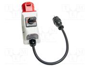 Adapter for three phase sockets; 32A; EU plug; 265V; IP40 SONEL