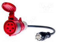 Adapter for three phase sockets; 32A; EU plug; 265V; IP40 SONEL