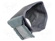 Sun visor; grey; fabric SONEL