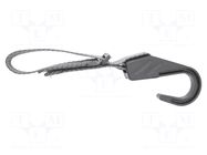 Handle for enclosure; grey; plastic,fabric SONEL