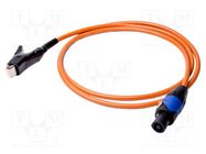 Test lead; 10A; Len: 1.8m; orange SONEL