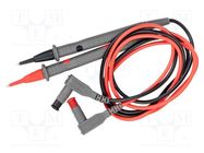 Test leads; black,red; 2pcs. SONEL