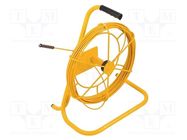 Transmission cable; Len: 50m; yellow; Equipment: cable reel SONEL