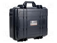 Hard carrying case; black; plastic SONEL