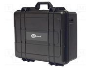 Hard carrying case; black; plastic SONEL