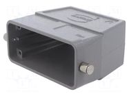 Enclosure for connectors: HDC; Type: high; Gland: M40 HARTING