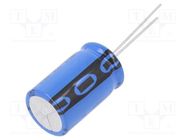 Capacitor: electrolytic; THT; 220uF; 100VDC; Ø16x25mm; Pitch: 7.5mm VISHAY