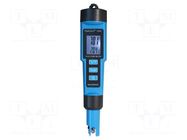 Meter: pH; LED; 0,00÷14,00pH; 0÷50°C; Accur: ±1°C; IP65; Illumin: yes PEAKTECH