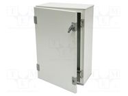 Enclosure: wall mounting; X: 400mm; Y: 600mm; Z: 250mm; orion+; steel HAGER