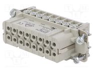 Connector: HDC; female; EPIC H-A; PIN: 16; 16+PE; size H-A 16; 16A LAPP