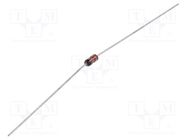 Diode: Zener; 0.5W; 4.3V; 5mA; reel,tape; DO35; single diode; Ir: 1uA TAIWAN SEMICONDUCTOR