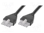 Cable; Mini-Fit Jr; female; PIN: 6; Len: 1m; 6A; Insulation: PVC MOLEX