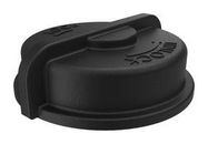 RECEPTACLE CAP, LUMINAIRE, BLACK