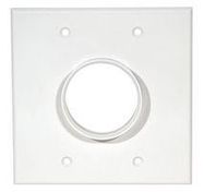 WALL PLATE, DUAL GANG, WHITE