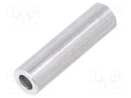 Spacer sleeve; 30mm; cylindrical; aluminium; Out.diam: 8mm DREMEC