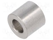 Spacer sleeve; 7mm; cylindrical; stainless steel; Out.diam: 8mm 