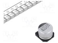 Capacitor: electrolytic; low ESR; SMD; 470uF; 10VDC; Ø10x7.7mm VISHAY