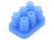 Gasket for wire; PIN: 6; 4.14mm; 2x3; Mini Universal MATE-N-LOK TE Connectivity