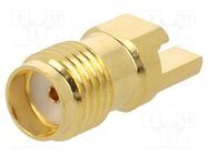 Connector: SMA; socket; female; card edge; horizontal; 50Ω; SMT MUELLER ELECTRIC