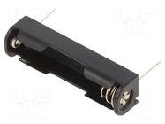 Holder; AAA,R03; Batt.no: 1; PCB,THM; for PCB; plastic; steel KEYSTONE