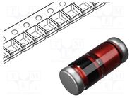 Diode: Zener; 0.5W; 13V; SMD; reel,tape; MiniMELF glass; 0.1uA DC COMPONENTS