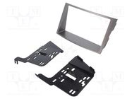 Radio frame; Subaru; 2 DIN; matt black METRA