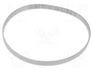 Timing belt; T2.5; W: 8mm; H: 1.3mm; Lw: 330mm; Tooth height: 0.7mm OPTIBELT