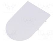 Cap for LED profiles; milky; 20pcs; plexiglass PMMA; VARIO30-02 TOPMET