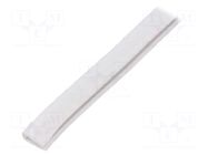 Hole and edge shield; PVC; L: 10m; white; H: 9.5mm; W: 6.5mm RST ROZTOCZE