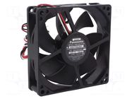 Fan: DC; axial; 12VDC; 92x92x25mm; 67.8m3/h; 25dBA; ball; 2400rpm PANASONIC