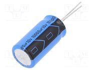 Capacitor: electrolytic; THT; 10000uF; 10VDC; ±20%; 2000h VISHAY