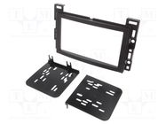 Radio frame; Chevrolet,Pontiac,Saturn; 2 DIN; matt black METRA