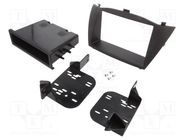 Radio frame; Hyundai; 1 DIN,2 DIN; matt black METRA