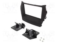 Radio frame; Hyundai; 2 DIN; matt black METRA