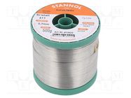 Tin; lead free; Sn99,3Cu0,7+NiGe; 0.7mm; 500g; reel; 2.5% 