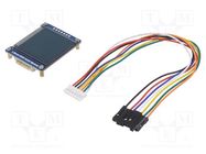 Display: OLED; 1.5"; 128x128; 44.5x37mm; RGB; PIN: 7; 3.3÷5VDC; 160° WAVESHARE