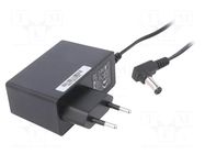 Power supply: switching; mains,plug-in; 24VDC; 1A; 24W; 87%; angled ESPE