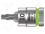 Socket; socket spanner; TX10; 1/4"; 28mm; Bit: Torx® WERA