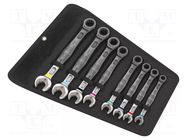 Wrench-set; combination spanner,with ratchet; Joker 6000; 8pcs. WERA