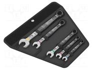 Wrench-set; inch,combination spanner; steel; Joker 6003; 5pcs. WERA