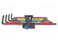 Wrench-set; Torx®; TX8,TX9,TX10,TX15,TX20,TX25,TX27,TX30; 9pcs. WERA