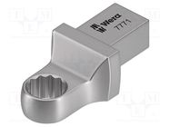 Wrench tip; torque,box; Mounting: 9x12; 13mm; ring spanner insert WERA