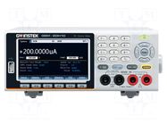Benchtop multimeter; LCD TFT 4,3"; 6,5 digit (2000000); 480x272 GW INSTEK