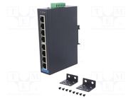 Switch Ethernet; unmanaged; Number of ports: 8; 12÷48VDC; RJ45 ADVANTECH