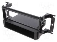 Radio frame; Mitsubishi; 1 DIN; black METRA