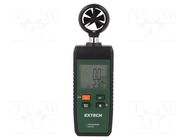 Thermoanemometer; LCD; Velocity measuring range: 1.5÷30m/s EXTECH