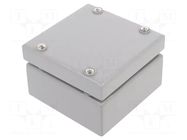 Enclosure: multipurpose; X: 100mm; Y: 100mm; Z: 61mm; steel; grey RAYCHEM RPG