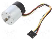 Motor: DC; 6÷12VDC; 5.5A; Shaft: D spring; 10000rpm; max.0.049Nm POLOLU