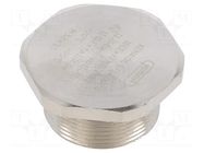 Stopper; M32; 1.5; IP68; brass; Plating: nickel; V-Ms-Ex-d; -20÷95°C HUMMEL